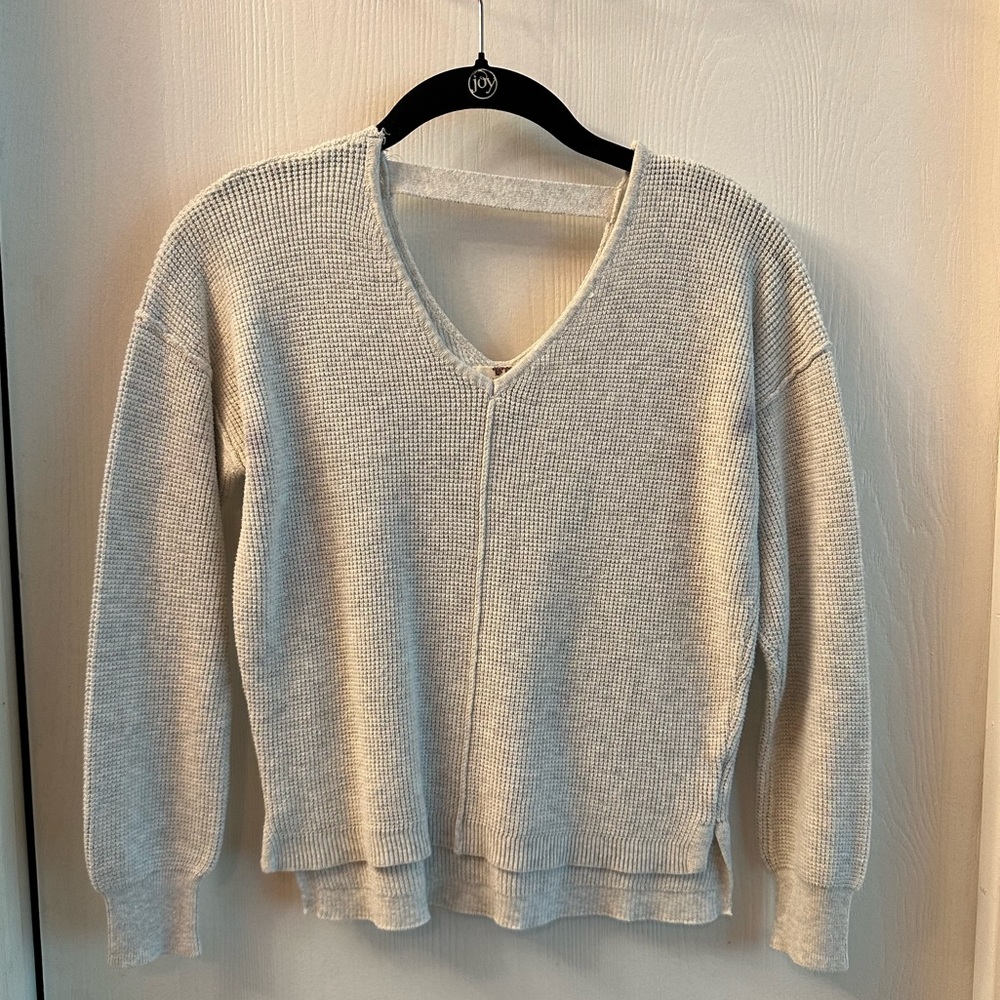Cream knit sweater